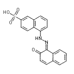 CAS#: 68133-05-1， 5-[(2Z)-2-(2-Oxo-1(2H)-naphthalenylidene)hydrazino]-2-naphthalenesulfonic acid