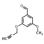 CAS#: 681443-62-9， 3-Methoxy-5-(2-propyn-1-yloxy)benzaldehyde