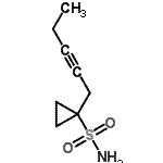 CAS 登录号：681808-88-8， 1-(2-戊炔-1-基)环丙烷磺酰胺