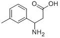structure of CAS# 68208-17-3, 3-Amino-3-m-Tolyl-Propionic Acid;(3R)-3-Ammonio-3-(3-Methylphenyl)Propanoate;(3R)-3-Ammonio-3-(3-Methylphenyl)Propionate;Zinc00170075