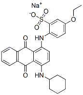 CAS#: 68214-62-0， Sodium 2-[[4-(Cyclohexylamino)-9,10-Dihydro-9,10-Dioxo-1-Anthryl]Amino]-5-Ethoxybenzenesulphonate