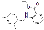CAS#: 68228-09-1， 2-[(2,4-Dimethyl-1-cyclohex-3-enyl)methylamino]benzoic acid ethyl ester