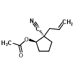 CAS#: 682746-77-6， (1R,2R)-2-Allyl-2-cyanocyclopentyl acetate
