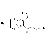 CAS#: 682757-45-5， Ethyl 3-ethyl-1-(2-methyl-2-propanyl)-1H-pyrazole-4-carboxylate