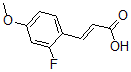 CAS#: 682805-00-1， 3-(2-Fluoro-4-Methoxyphenyl)-2-Propenoic Acid