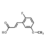 CAS#: 682805-01-2， (2E)-3-(2-Fluoro-5-methoxyphenyl)acrylic acid