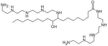 CAS#: 68298-14-6， 21-Amino-N-[2-[[2-[[2-[(2-Aminoethyl)Amino]Ethyl]Amino]Ethyl]Amino]Ethyl]-9-(1-Hydroxynonyl)-9,12,15,18-Tetraazahenicosanamide