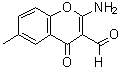 structure of CAS# 68301-75-7, 2-Amino-6-methyl-4-oxo-4H-chromene-3-carbaldehyde;2-Amino-3-chloro-5-(trifluoromethoxy)benzonitrile;2-Amino-3-formyl-6-methylchromone;2-amino-6-methyl-4-oxochromene-3-carbaldehyde