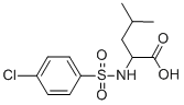 结构式 CAS# 68305-77-1, 2-([(4-氯苯基)磺酰基]氨基)-4-甲基戊酸