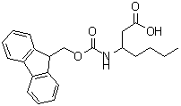 CAS#: 683219-85-4， 3-{[(9H-Fluoren-9-ylmethoxy)carbonyl]amino}heptanoic acid