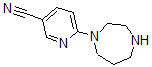 structure of CAS# 683274-59-1, 6-(Hexahydro-1H-1,4-Diazepin-1-Yl)-3-Pyridinecarbonitrile;6-(Homopiperazin-1-Yl)Nicotinonitrile;6-(1,4-DIAZEPAN-1-YL)NICOTINONITRILE