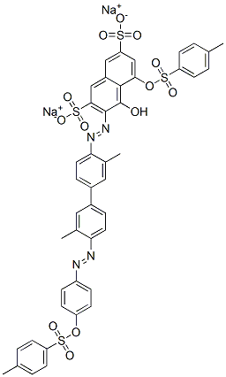 CAS#: 68345-21-1， Disodium 3-[[3,3'-Dimethyl-4'-[[4-[[(P-Tolyl)Sulphonyl]Oxy]Phenyl]Azo][1,1'-Biphenyl]-4-Yl]Azo]-4-Hydroxy-5-[[(p-Tolyl)Sulphonyl]Oxy]Naphthalene-2,7-Disulphonate