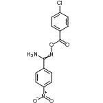 结构式 CAS# 68451-89-8, N'-[(4-氯苯甲酰基)氧基]-4-硝基苯甲脒