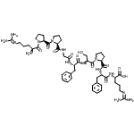 structure of CAS# 6846-03-3, L-Arginyl-L-Prolyl-L-Prolylglycyl-L-Phenylalanyl-L-Seryl-L-Prolyl-L-Phenylalanyl-L-Arginine;(2S)-2-[(<wbr>2S)-2-{[(<wbr>2S)-1-[(2<wbr>S)-2-[(2S<wbr>)-2-(2-{[<wbr>(2S)-1-{[<wbr>(2S)-1-[(<wbr>2S)-2-ami<wbr>no-5-[(di<wbr>aminometh<wbr>ylidene)a<wbr>mino]pent<wbr>anoyl]pyr<wbr>rolidin-2<wbr>-yl]carbo<wbr>nyl}pyrro<wbr>lidin-2-y<wbr>l]formami<wbr>do}acetam<wbr>ido)-3-ph<wbr>enylpropa<wbr>namido]-3<wbr>-hydroxyp<wbr>ropanoyl]<wbr>pyrrolidi<wbr>n-2-yl]fo<wbr>rmamido}-<wbr>3-phenylp<wbr>ropanamid<wbr>o]-5-[(di<wbr>aminometh<wbr>ylidene)a<wbr>mino]pent<wbr>anoic acid;(BK) H-Arg-Pro-Pro-Gly-Phe-Ser-Pro-Phe-Arg-OH;(bradykin<wbr>in triace<wbr>tate)2-(2<wbr>-{[1-(2-{<wbr>2-[2-({1-<wbr>[1-(2-Ami<wbr>no-5-guan<wbr>idino-pen<wbr>tanoyl)-p<wbr>yrrolidin<wbr>e-2-carbo<wbr>nyl]-pyrr<wbr>olidine-2<wbr>-carbonyl<wbr>}-amino)-<wbr>acetylami<wbr>no]-3-phe<wbr>nyl-propi<wbr>onylamino<wbr>}-3-hydro<wbr>xy-propio<wbr>nyl)-pyrr<wbr>olidine-2<wbr>-carbonyl<wbr>]-amino}-<wbr>3-phenyl-<wbr>propionyl<wbr>amino)-5-<wbr>guanidino<wbr>-pentanoi<wbr>c acid