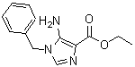 结构式 CAS# 68462-61-3, 5-氨基-1-苄基-1H-咪唑-4-羧酸乙酯