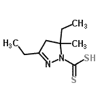 CAS#: 684643-31-0， 3,5-Diethyl-5-methyl-4,5-dihydro-1H-pyrazole-1-carbodithioic acid
