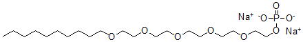 CAS#: 68480-01-3， Phosphoric Acid 3,6,9,12,15-Pentaoxapentacosan-1-Yl Ester disodium Salt