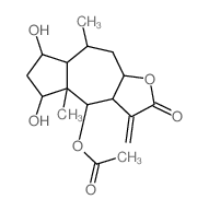 CAS#: 6851-56-5， (3aR)-4beta-Acetoxy-3a,4,4a,5,6,7,7aalpha,8,9,9abeta-Decahydro-5alpha,7beta-Dihydroxy-4abeta,8alpha-Dimethyl-3-Methyleneazuleno[6,5-b]Furan-2(3H)-One