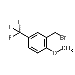 structure of CAS# 685126-88-9, 2-(Bromomethyl)-1-methoxy-4-(trifluoromethyl)benzene;MFCD06660318