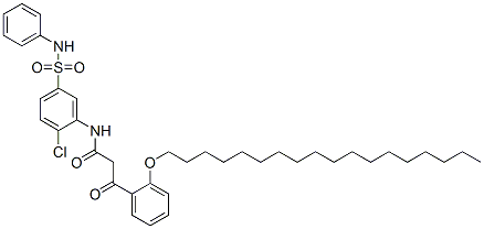 CAS#: 68516-70-1， N-[5-(Anilinosulphonyl)-2-Chlorophenyl]-3-[O-(Octadecyloxy)Phenyl]-3-Oxopropionamide