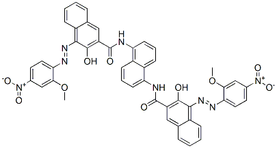 CAS#: 68516-74-5， N,N'-Naphthalene-1,5-Diylbis[3-Hydroxy-4-[(2-Methoxy-4-Nitrophenyl)Azo]Naphthalene-2-Carboxamide]