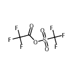 structure of CAS# 68602-57-3, Trifluoroacetic trifluoromethylcarbothioic anhydride;2,2,2-trifluoroacetic trifluoromethanesulfonic anhydride;Diethyl2-fluoromalonate;Trifluoro<wbr>acetic ac<wbr>id, anhyd<wbr>ride with<wbr> trifluor<wbr>omethanes<wbr>ulfonic a<wbr>cid