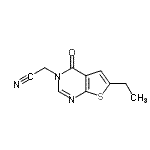 CAS#: 686333-94-8， (6-Ethyl-4-oxothieno[2,3-d]pyrimidin-3(4H)-yl)acetonitrile