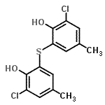 CAS#: 68658-41-3， 2-chloro-6-(3-chloro-2-hydroxy-5-methyl-phenyl)sulfanyl-4-methyl-phenol
