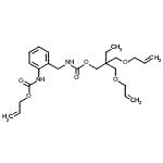 CAS#: 68683-46-5， 2,2-bis(allyloxymethyl)butyl N-[[2-(allyloxycarbonylamino)phenyl]methyl]carbamate