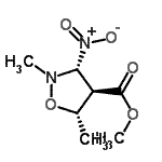 CAS#: 68702-65-8， Methyl (3R,4R,5S)-2,5-dimethyl-3-nitro-1,2-oxazolidine-4-carboxylate