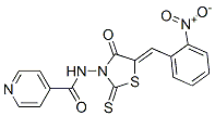 CAS#: 68711-00-2， N-[5-[(2-Nitrophenyl)Methylene]-4-Oxo-2-Thioxo-3-Thiazolidinyl]-4-Pyridinecarboxamide