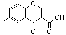 结构式 CAS# 68723-78-4, 6-甲基-4-氧代-4H-苯并吡喃-3-羧酸