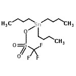 结构式 CAS# 68725-14-4, 三丁基{[(三氟甲基)磺酰基]氧基}锡烷