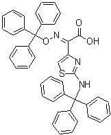 CAS#: 68786-47-0， (2E)-[2-(Tritylamino)-1,3-thiazol-4-yl][(trityloxy)imino]acetic acid