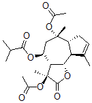 CAS#: 68799-88-2， 2-Methylpropanoic Acid [(3S)-3beta,6alpha-Diacetoxy-2,3,3abeta,4,5,6,6aalpha,7,9aalpha,9bbeta-Decahydro-3,6,9-Trimethyl-2-Oxoazuleno[4,5-b]Furan-4beta-Yl] Ester