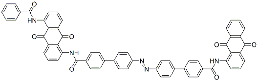 CAS#: 68834-01-5， 4'-[[4'-[[[5-(Benzoylamino)-9,10-Dihydro-9,10-Dioxo-1-Anthryl]Amino]Carbonyl][1,1'-Biphenyl]-4-Yl]Azo]-N-(9,10-Dihydro-9,10-Dioxo-1-Anthryl)[1,1'-Biphenyl]-4-Carboxamide