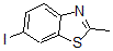 structure of CAS# 68867-20-9, 6-Iodo-2-Methyl-Benzothiazole;6-Iodo-2-Methyl-1,3-Benzothiazole 90%;6-IODO-2-METHYL-1,3-BENZOTHIAZOLE 90;6-IODO-2-METHYL-1,3-BENZOTHIAZOLE