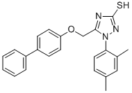 CAS#: 68869-54-5， 5-(4-Biphenylyloxymethyl)-1-(2,4-Dimethylphenyl)-S-Triazole-2-Thiol