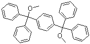 structure of CAS# 68883-10-3, 1,4-Bis(Methoxydiphenylmethyl)-Benzene;Nsc122142