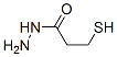 structure of CAS# 689-02-1, Mercaptopropionylhydrazide;3-Mercaptopropanehydrazide;3-Mercaptopropionohydrazide;Mercaptopropionylhydrazide