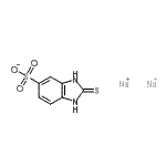 CAS#: 68994-94-5， 2,3-dihydro-2-thioxo-1H-Benzimidazole-5-sulfonate sodium salt (1:2)