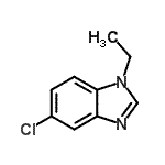 structure of CAS# 69015-51-6, 5-chloro-1-ethyl-benzimidazole;1H-benzimidazole, 5-chloro-1-ethyl-;1H-Benzimidazole,5-chloro-1-ethyl-;5-chloro-1-ethyl-1H-benzimidazole