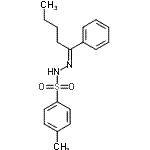 结构式 CAS# 69015-74-3, 4-甲基-N'-[(1E)-1-苯基戊基亚基]苯磺酰肼