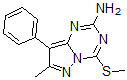 CAS#: 690275-78-6， 7-Methyl-4-(Methylthio)-8-Phenyl-Pyrazolo[1,5-a]-1,3,5-Triazin-2-Amine