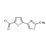 CAS#: 690631-93-7， 5-(2-Methyl-1,3-thiazol-4-yl)-2-thiophenecarbonyl chloride