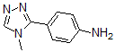 structure of CAS# 690632-18-9, 4-(4-Methyl-4H-1,2,4-Triazol-3-Yl)-Benzenamine;4-(4-Methyl-4H-1,2,4-Triazol-3-Yl)Aniline(SALTDATA: FREE);4-(4-Methyl-4H-1,2,4-Triazol-3-Yl)Aniline 90%;4-(4-Methyl-4H-1,2,4-Triazol-3-Yl)Aniline90%