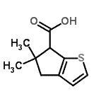 CAS#: 690656-63-4， 5,5-Dimethyl-5,6-dihydro-4H-cyclopenta[b]thiophene-6-carboxylic acid