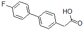 structure of CAS# 6908-38-9, 4'-Fluoro-[1,1'-Biphenyl]-4-Acetic Acid;2-(4'-Fluoro-[1,1'-Biphenyl]-4-Yl)Acetic Acid;[4-(4-Fluorophenyl)Phenyl]Acetic Acid
