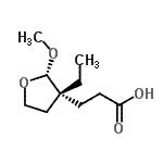 CAS#: 690993-36-3， 3-[(2S,3R)-3-Ethyl-2-methoxytetrahydro-3-furanyl]propanoic acid