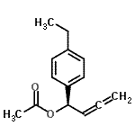 CAS#: 691001-30-6， (1R)-1-(4-Ethylphenyl)-2,3-butadien-1-yl acetate